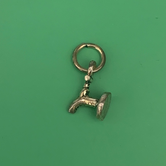 .925 Garden Faucet Sterling Silver Jewelry Charm #garden gadgets - Picture 3 of 3